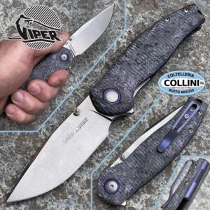 Viper - Vale knife by Vox - Purple Dark Carbon Fibre - MagnaCut - V6006FCP - coltello