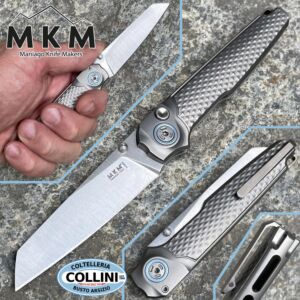 MKM - Miura Knife - M390 Button Lock - Titanio Grigio - MI-T - coltello
