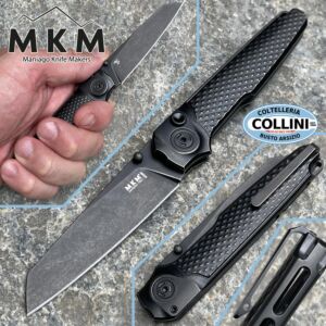 MKM - Miura Knife - M390 Button Lock - Titanio Total Black - MI-TDSW - coltello