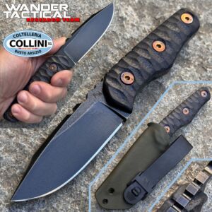 Wander Tactical - Scrambler Knife - Raw Total Black - coltello artigianale