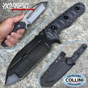 Wander Tactical - Hurricane Compound Knife - Raw & Micarta Black - coltello artigianale