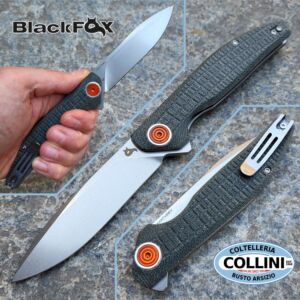 BlackFox - Artia Knife by Grigorii Matveev - D2 Green G-10 - BF-765OD - coltello