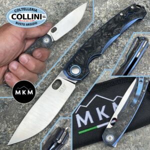 MKM - Eclipse Knife by Vox - Satin MagnaCut & Dark Matter Blue Titanium - EL-BLCF - Coltello