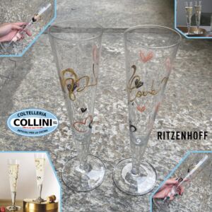 Ritzenhoff - Set calici da champagne - GOLDNACHT 2023 - 2 pezzi 