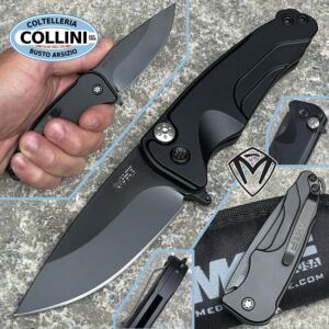 Medford Knife and Tool - Smooth Criminal knife - S35VN PVD Blade, Black Handles - MK039 - coltello