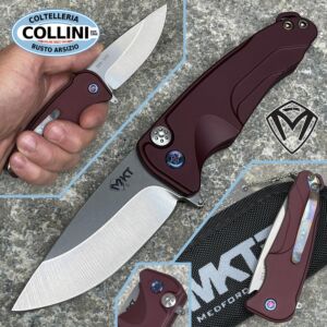 Medford Knife and Tool - Smooth Criminal knife - S35VN Tumbled Blade, Red Handles - MK039 - coltello