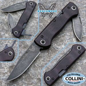 Benchmade - 317BK-02 - Weekender knife - S90V Double Red Micarta - coltello multiuso