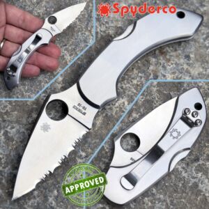 Spyderco - Dragonfly Folding Knife - Serrated Edge Stainless Steel - COLLEZIONE PRIVATA - C28P - coltello