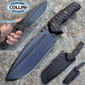 Wander Tactical - Uro Tactical Knife - Raw & Black Micarta - coltello artigianale