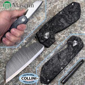 Maserin - Tungsteno by Atti - Tungsten Carbide & Black Fat Carbon - 373/WTN - coltello
