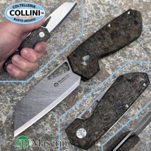 Maserin - Tungsteno by Atti - Tungsten Carbide & Green Fat Carbon - 373/WTG - coltello