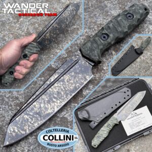 Wander Tactical - Mistral XL knife -  Marble Finish Micarta - Limited Edition - coltello custom