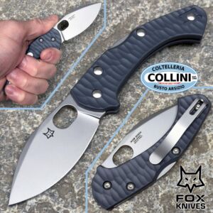 Fox - Zero 2.0 knife by Jens Anso - Bead Blasted & Wolf Grey - FX-311GY - coltello