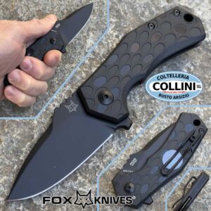 Fox - Italico Drop - FX-540B - Black Top Shield N690Co & Black FRN - coltello