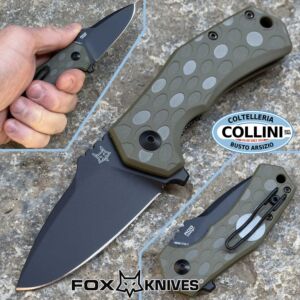 Fox - Italico Drop - FX-540OD - Black Top Shield N690Co & OD Green FRN - coltello