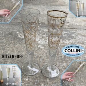 Ritzenhoff - Set calici da champagne - GOLDNACHT 2023 - 2 pezzi - PROMO