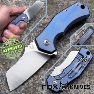 Fox - Italico Sheepfoot Knife - FX-540TIBL - M390 & Titanium - COLLEZIONE PRIVATA - coltello