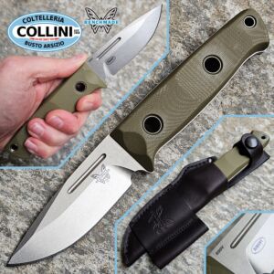 Benchmade - Sibert Mini Bushcrafter knife - CPM-S30V & OD Green G10 - 165-1 - coltello