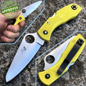 Spyderco - Salt 1 Yellow knife - USATO - coltello
