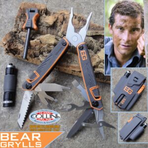 Gerber - G01047 - Bear Grylls Tool, Fire Starter & Flashlight - pinza multiuso
