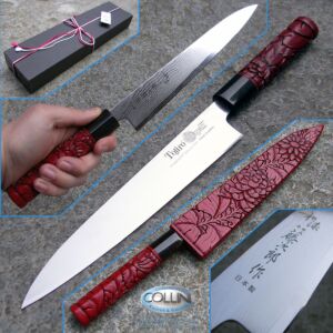 Tojiro - Wa-Urushi Murakami Yanagiba 21cm - sfilettare - coltello artigianale