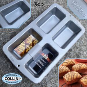 Wilton - Mini stampo per pane in cassetta 4 pezzi