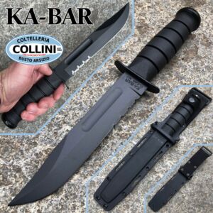 Ka-Bar - Black Fighting Knife - 02-1214 - Kydex Sheath - coltello