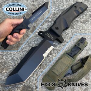 Fox - FX-P1B - Predator I Knife - Tanto Black Teflon - coltello