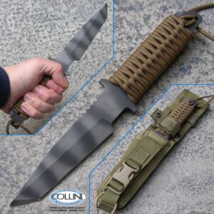 Strider Knives - WB Fixed Blade Tanto Coyote Paracord coltello