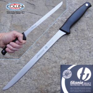 Arcos - Titanio Select - Coltello da prosciutto in Titanio 240mm - 137600 - coltello cucina