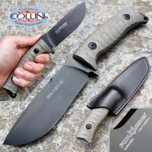 Fox - Pro Hunter Fixed Knife - Green Micarta - FX-131MGT - coltello