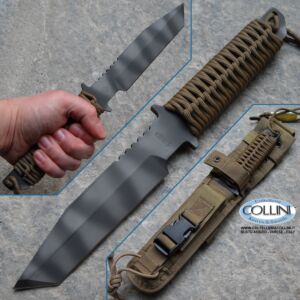 Strider Knives - BT Fixed Blade Tanto Coyote Paracord