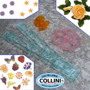 JEM - Set sugarpaste cutters  tema fiori e frutta  - CAKE DESIGN - PROMO