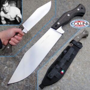 Viper - Carnera Heavy Utility Knife - D2 Stone Washed & Canvas Micarta - VT4006SWBW - Machete