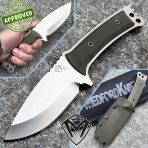 Medford Knife and Tools - NAV-H Fixed - Bead Blasted D2 & Green G10 - COLLEZIONE PRIVATA - coltello