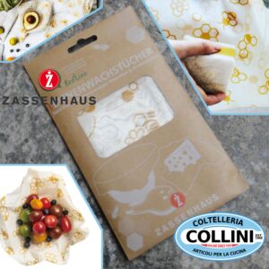 Zassenhaus - Involucro di cera d'api - 4 pezzi per alimenti