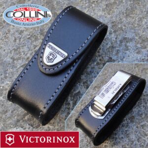 Victorinox - Fodero in pelle con clip per coltelli multiuso 91/93 mm 2/3 strati - 4.0520.31