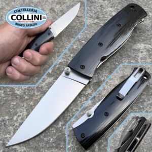 EnZo - Birk 75 Knife - Flat Plain CPMS30V - Black G10 - 2602 - coltello