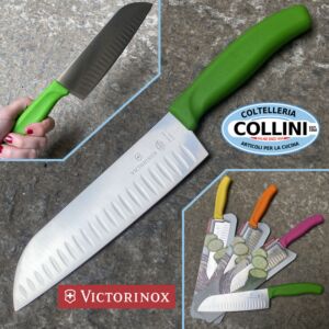 Victorinox - Color Line - Santoku Knife Olivato 17cm - V-6.85 23.17 - coltello cucina