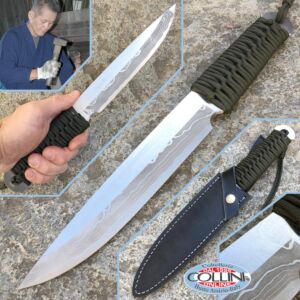 Takeshi Saji - Mikaduki knife 180 Green - coltello artigianale
