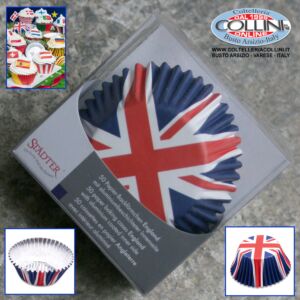 Stadter - Set pirottini carta per Muffin motivo bandiera - Inghilterra 