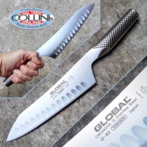 Global knives - G83 - Fluted Bunka - 18cm - coltello cucina