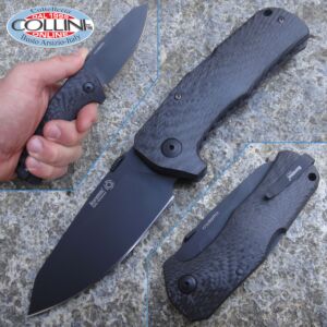 Lionsteel - TM-1 Solid Carbon Fiber - Black TiNi - TM1CB - coltello
