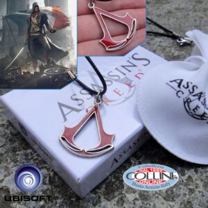 Assassin's Creed - Ciondolo con Sigillo degli Assassini - Smalto Rosso AS80.76 - Ubisoft - collana abbigliamento