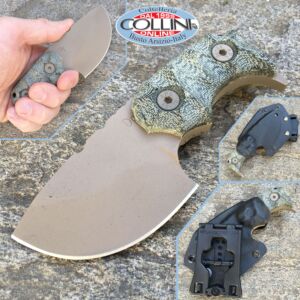 Wander Tactical - Tryceratops Earth & Green Micarta - coltello custom