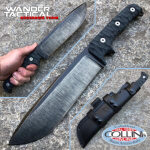 Wander Tactical - Dimorphodon - Raw Finish & Black Micarta - coltello artigianale