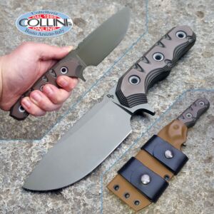Wander Tactical - Lynx - Titanium GunKote & Chocolate G10 - coltello custom