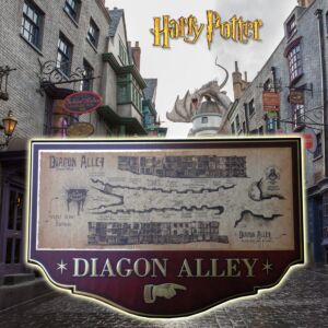 Harry Potter - Placca della mappa di Diagon Alley - NN7058 - prodotto ufficiale