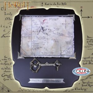 Noble Collection - Quadro Mappa e Chiave di Erebor di Thorin Scudodiquercia - NN1212 - Lo Hobbit
