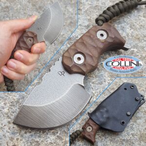 Wander Tactical - Tryceratops Raw Finish and Darkwood Micarta - coltello custom